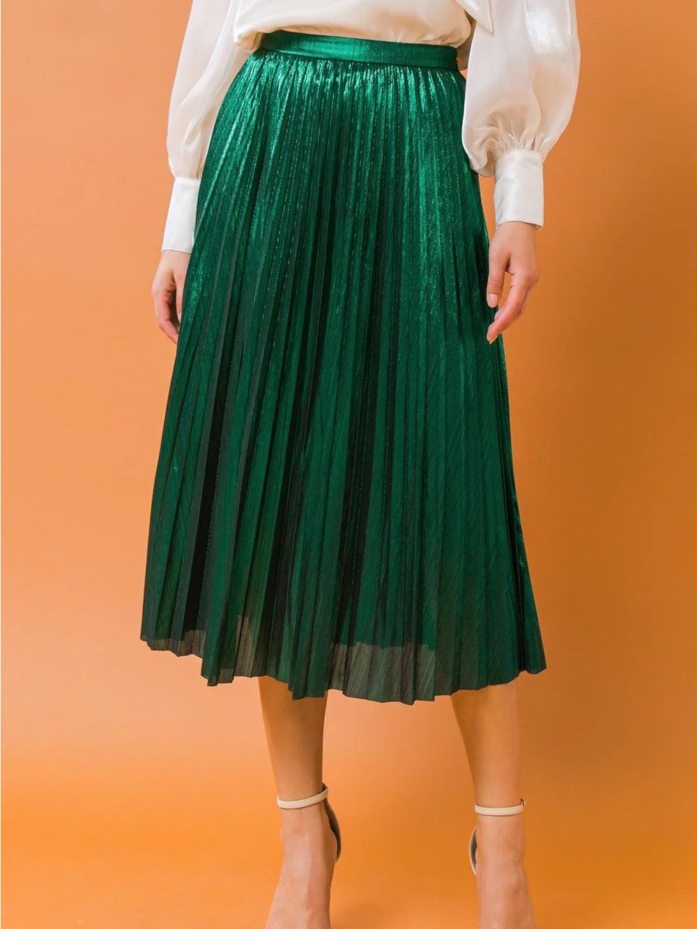 NWT Flying Tomato Attraction Pleated Midi Skirt
